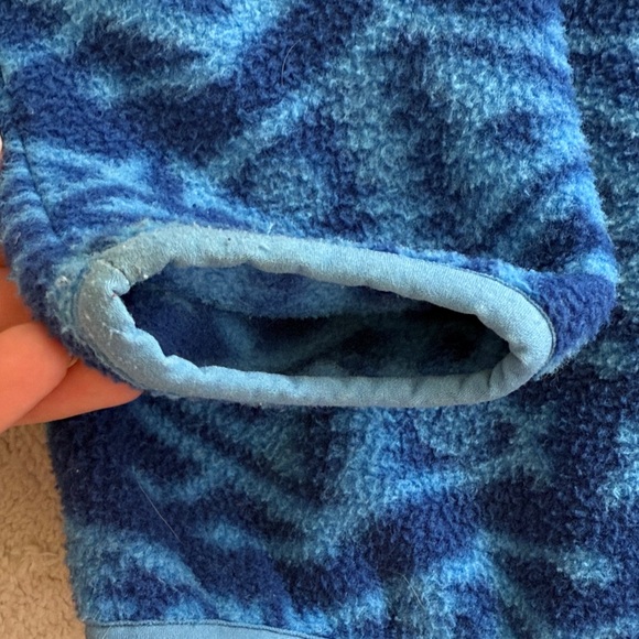 Patagonia Geometric Blue Fleece Jacket - Picture 3 of 3